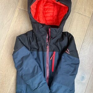 L.L. Bean Kids Black and Navy Winter Coat- size 5/6